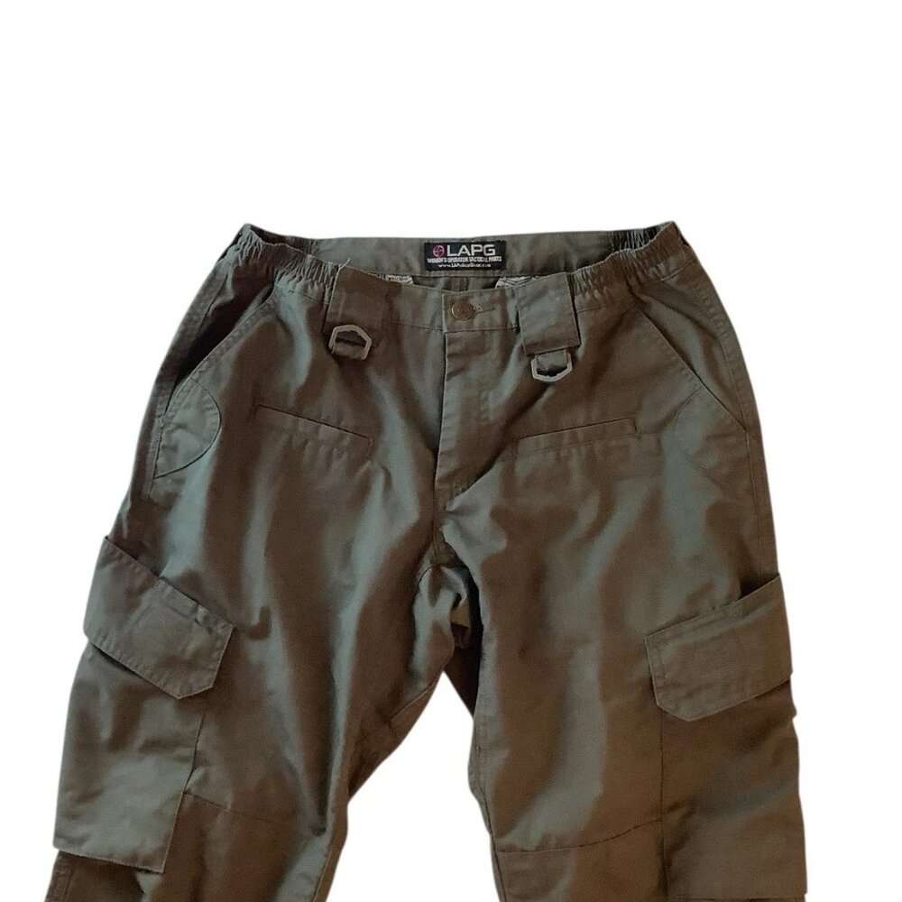 LAPG Womens Operator Tactical Cargo Pants Size 8 Short Green - Picture 3 of 11